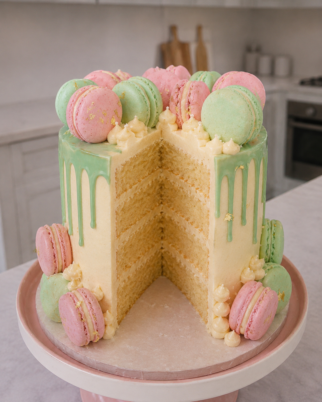 Luxury Macaron Celebration Cake