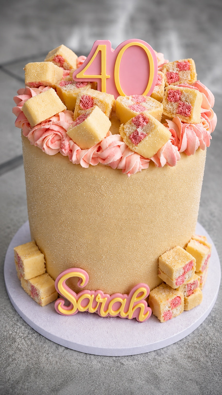 Battenberg Celebration Cake