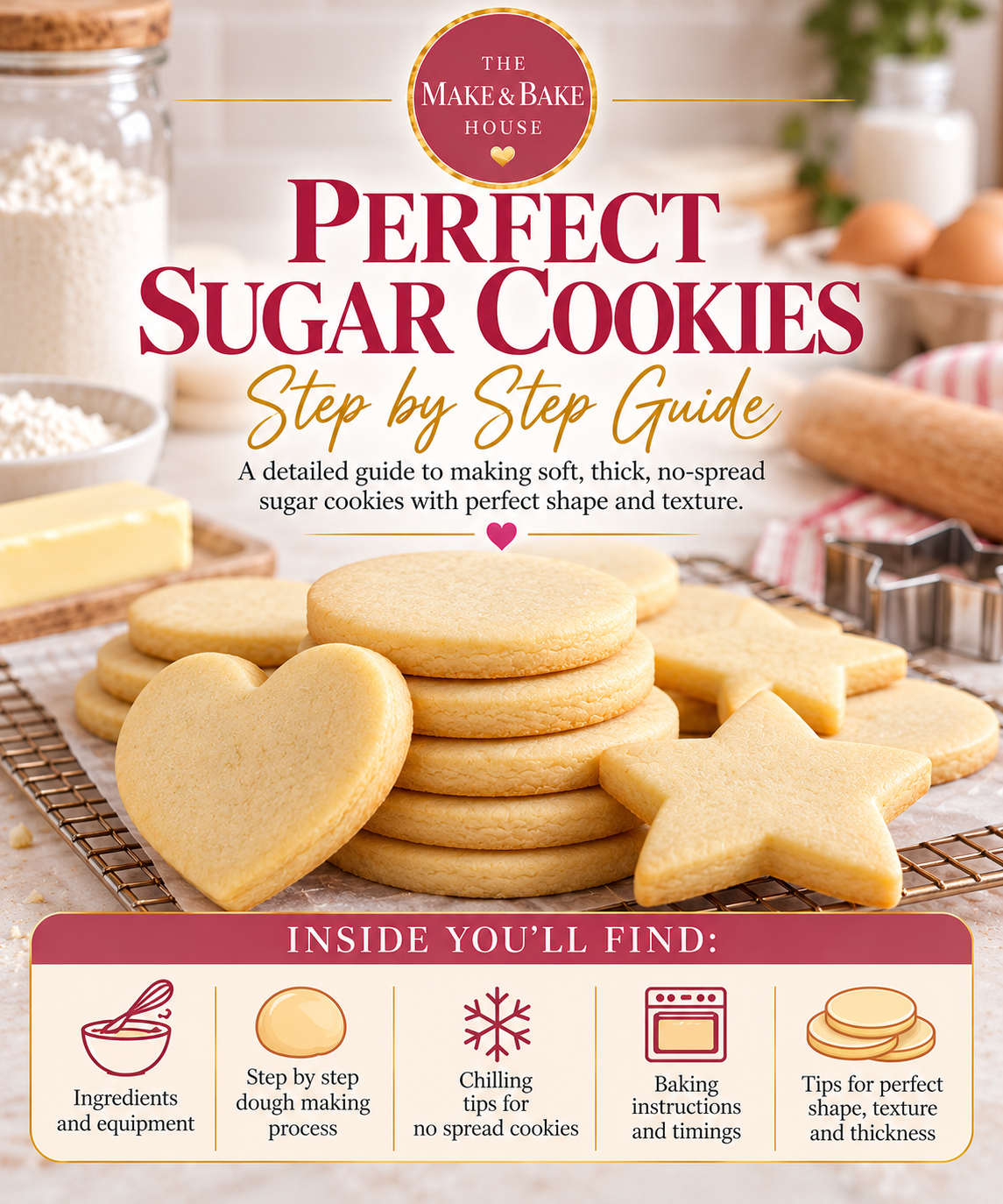 The Perfect Sugar Cookies | Step-by-Step Digital Guide