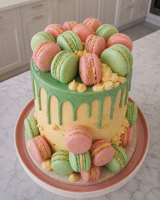 Luxury Macaron Celebration Cake