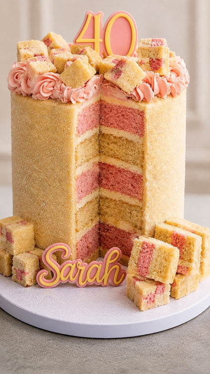 Battenberg Celebration Cake