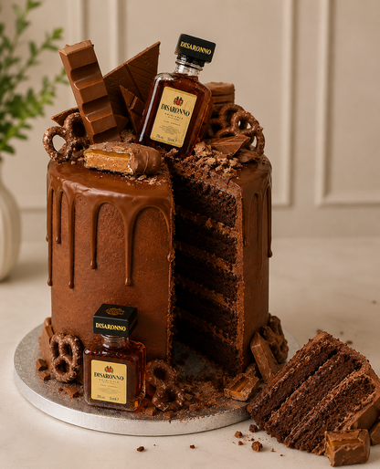 Chocolate Amaretto Martini Celebration Cake