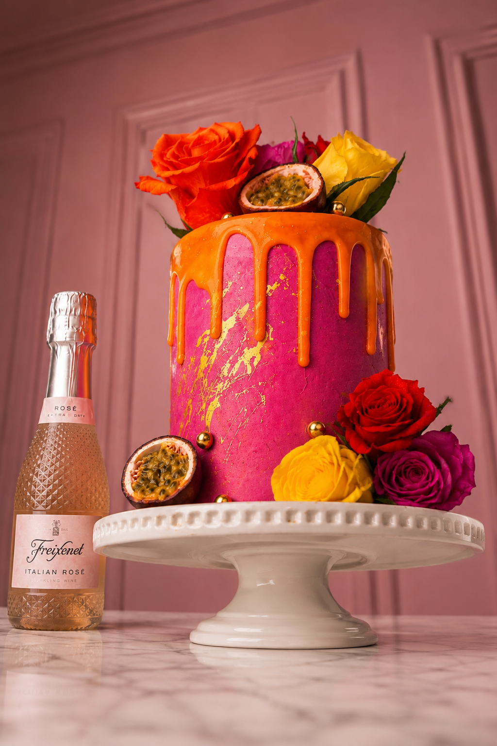 Porn Star Martini Celebration Cake