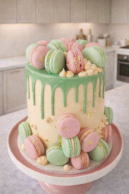 Luxury Macaron Celebration Cake