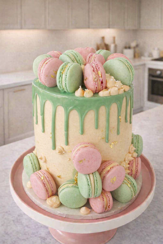 Luxury Macaron Celebration Cake