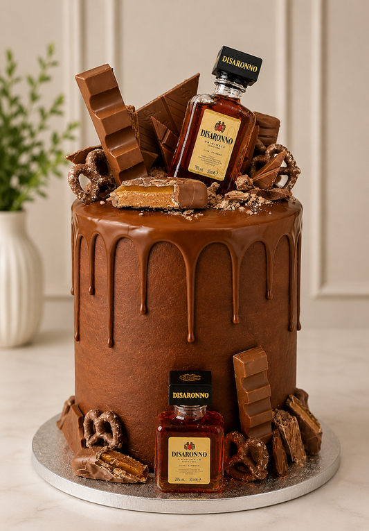 Chocolate Amaretto Martini Celebration Cake